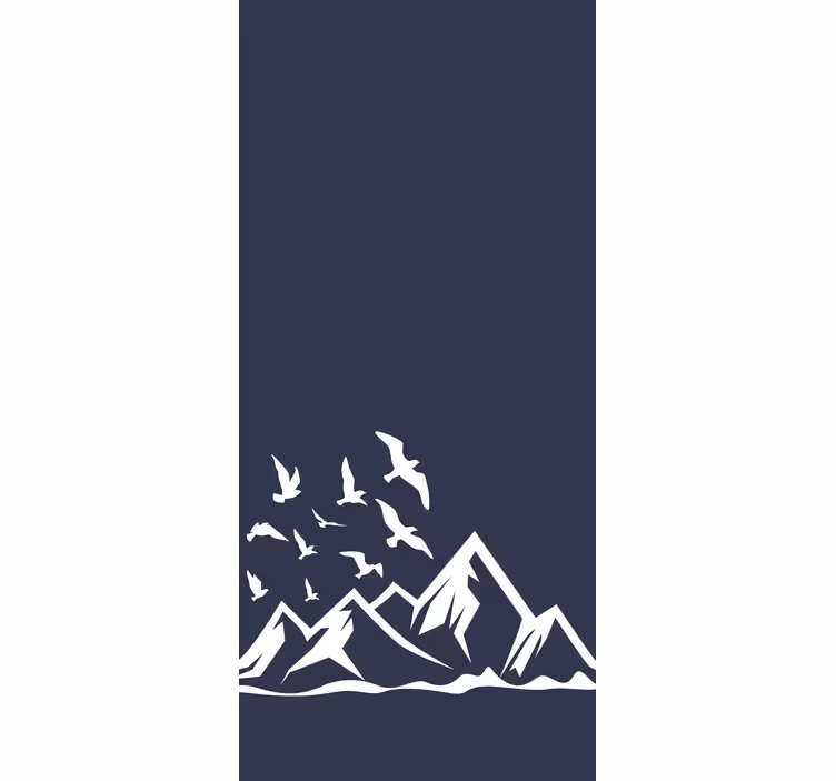 Mounains with Birds blind - TenStickers