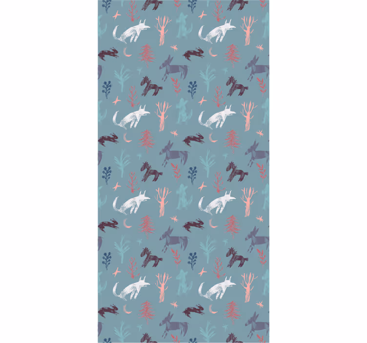 Woodland Beasts Motif animals blind - TenStickers