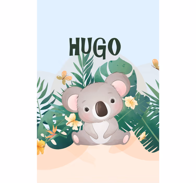 Cuddly Koala Illustration animals blind - TenStickers