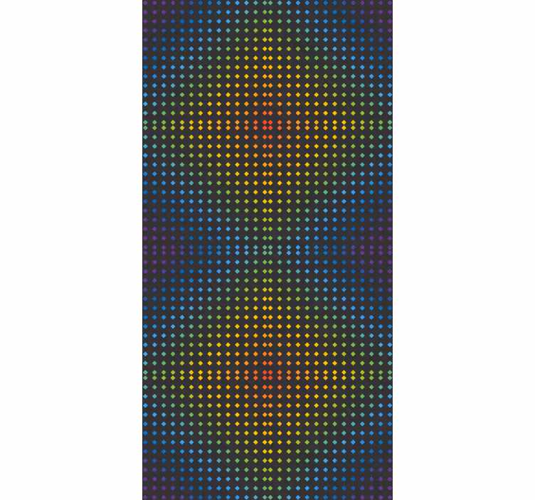 Rainbow mosaic background with colors kitchen blind - TenStickers