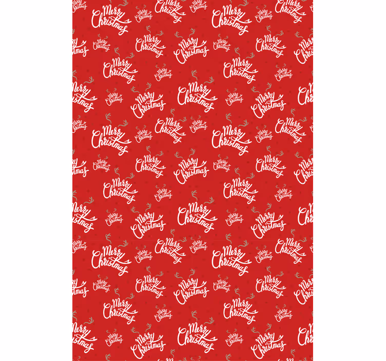 Merry Christmas Pattern text blind - TenStickers