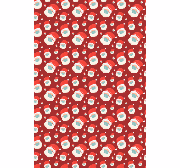 Santa faces with mask fun blind - TenStickers