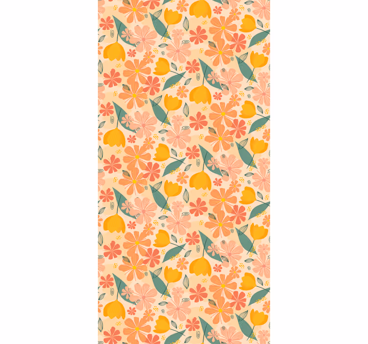 Floral Design Motif blind flowers and plants - TenStickers