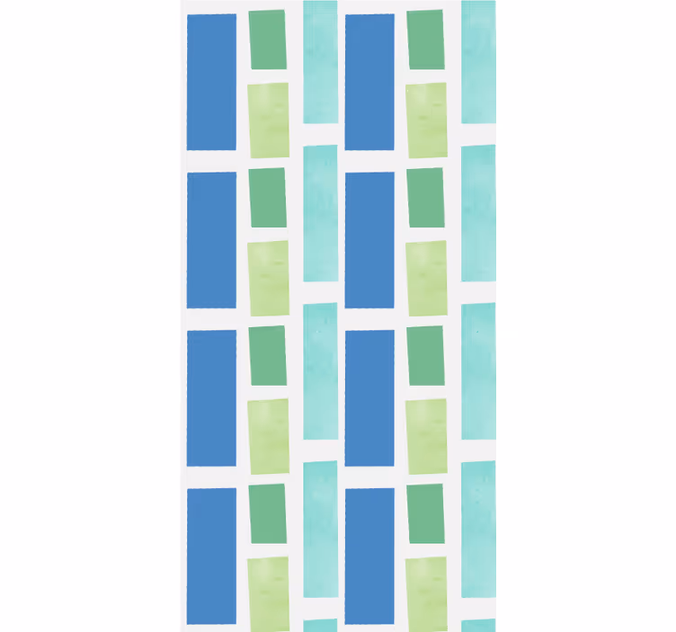 Geometric block pattern pattern roller blind - TenStickers
