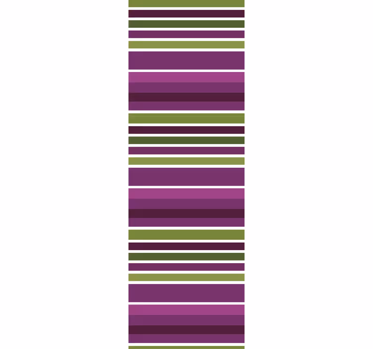 Purple and green motif bathroom blind - TenStickers