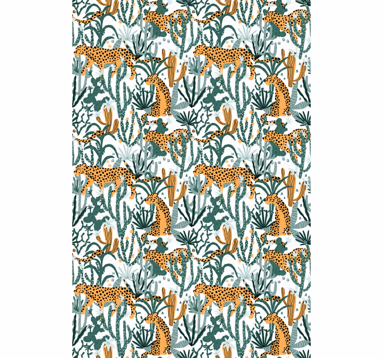 Safari Flora Fauna animals blind - TenStickers