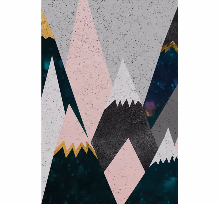 Pastel mountains design kids roller blind - TenStickers