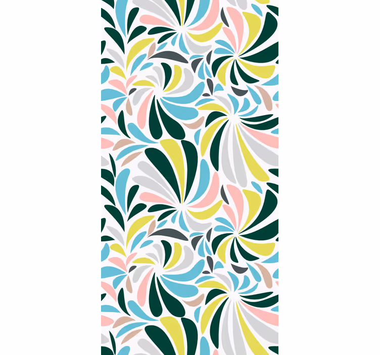 Stylish Floral Pattern blind flowers and plants - TenStickers