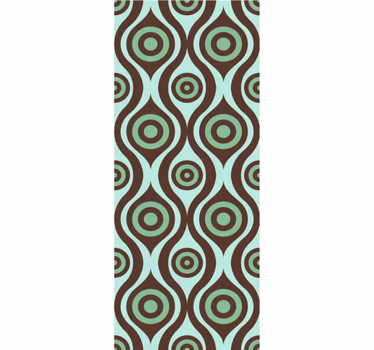 Pattern roller blind concentric circular design - TenStickers