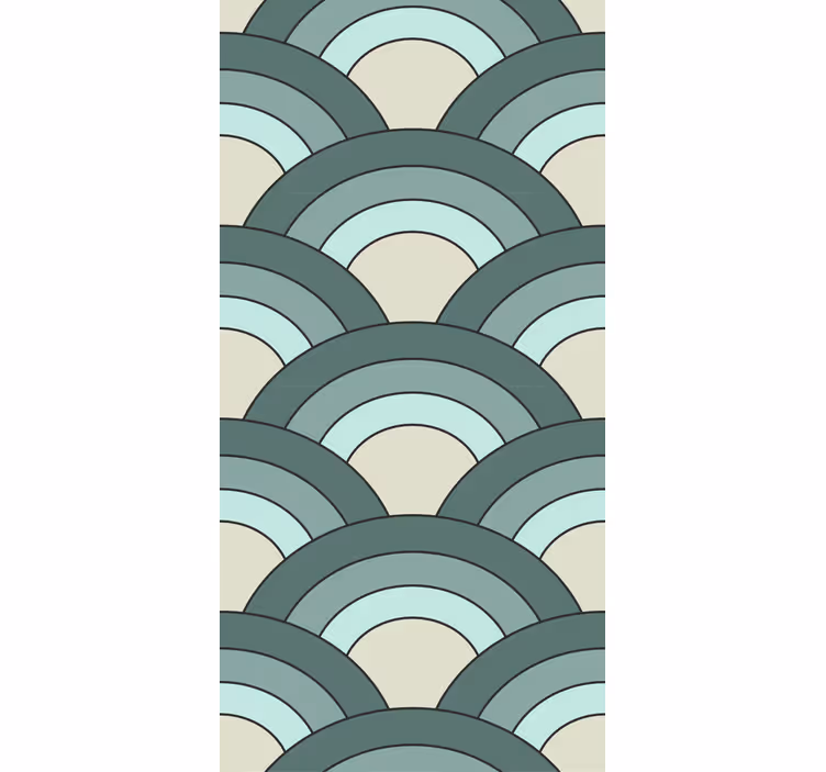 Curved Pattern Design modern blind - TenStickers