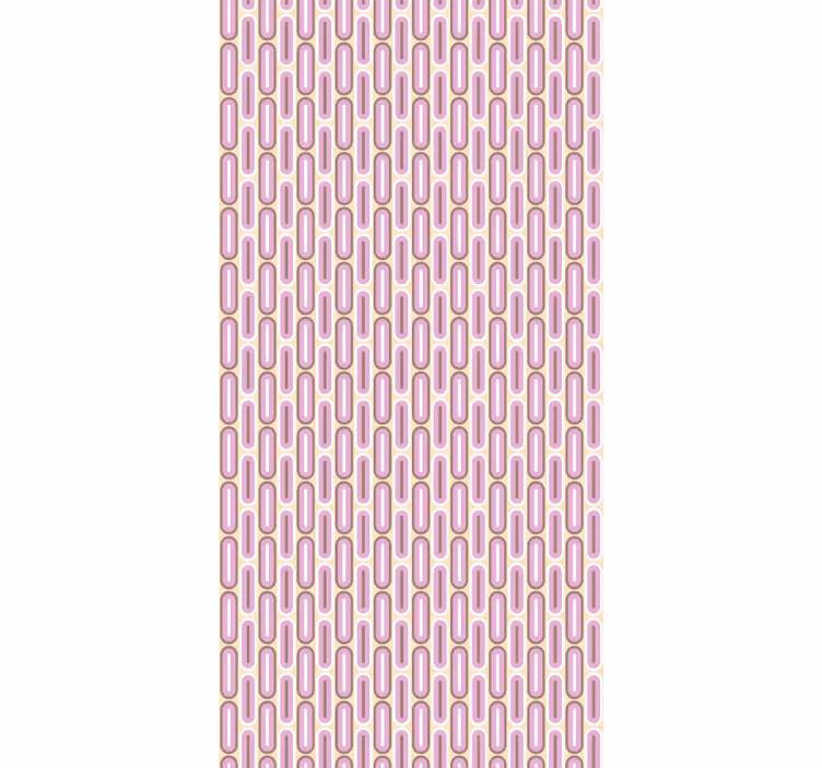 Retro roller blind in retro pink arches - TenStickers