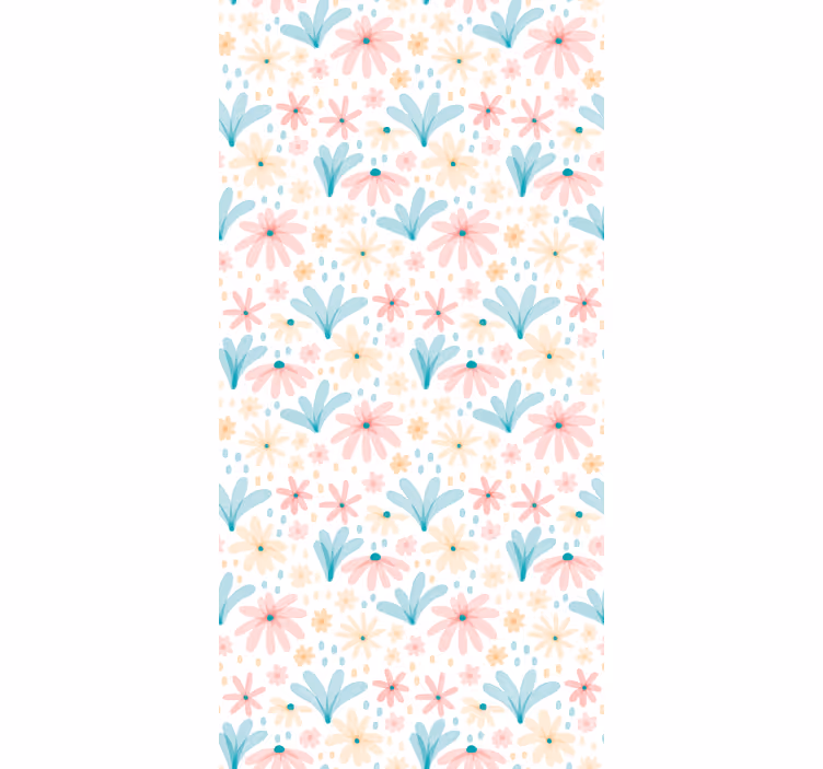 Floral Daisies Pattern blind flowers and plants - TenStickers