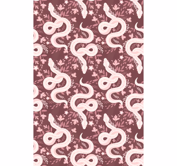 Coiling Serpents Floral animals blind - TenStickers