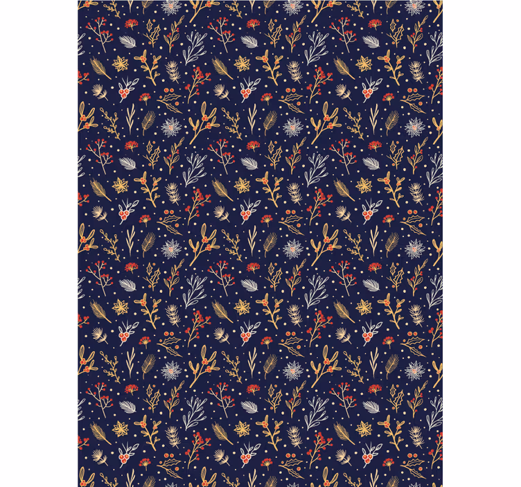 Floral Nature Pattern blind flowers and plants - TenStickers