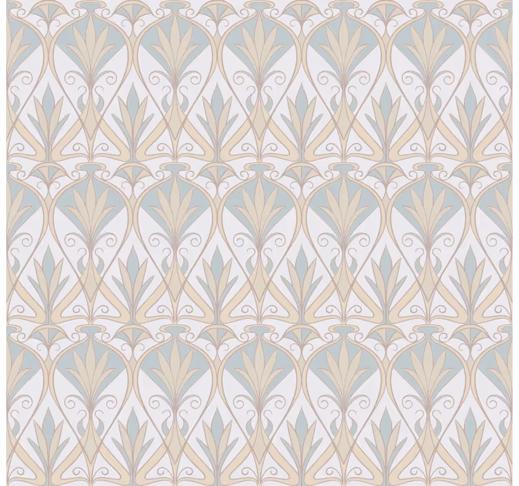 Grey plant motif elegant blind - TenStickers