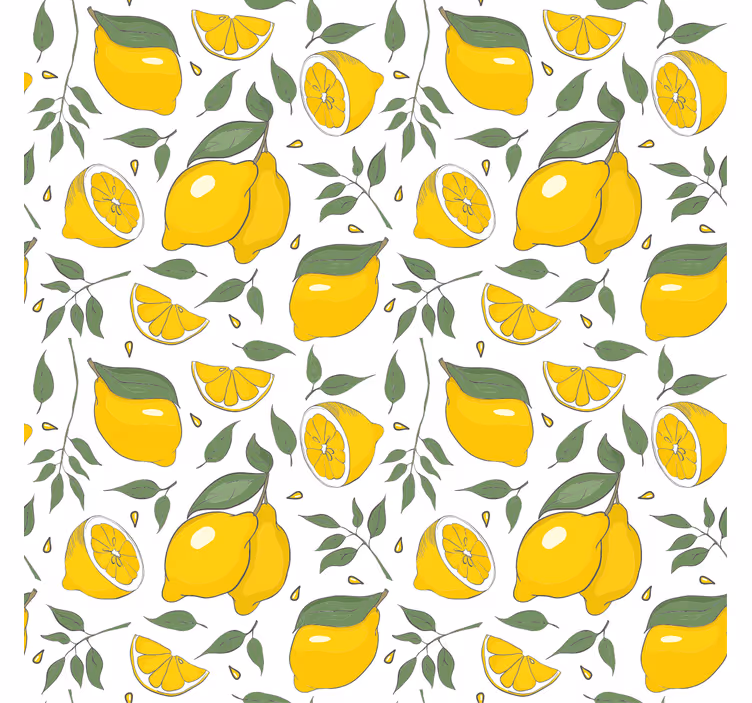 LEMONS AND SLICES blind fruit and vegetables - TenStickers