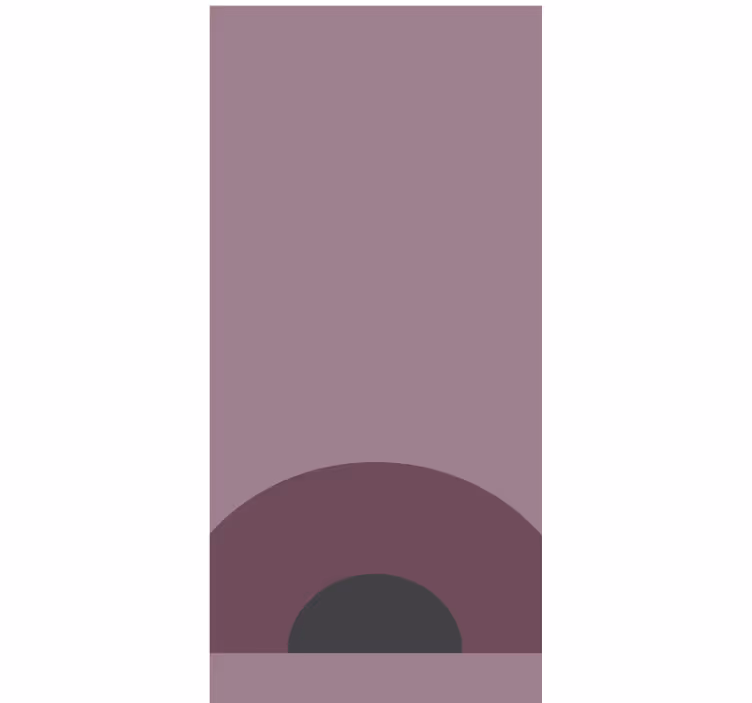 Mauve circle shade modern blind - TenStickers