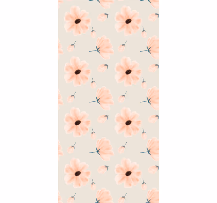 Pastel Floral Pattern blind flowers and plants - TenStickers