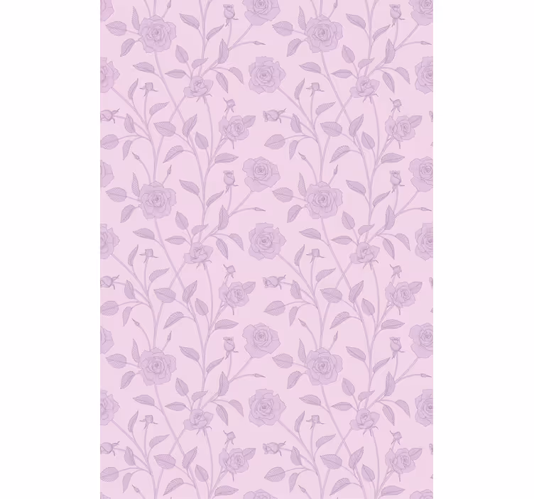Rose Floral Pattern blind flowers and plants - TenStickers