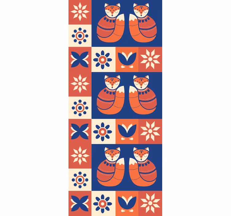 Charming Fox Patterns animals blind - TenStickers