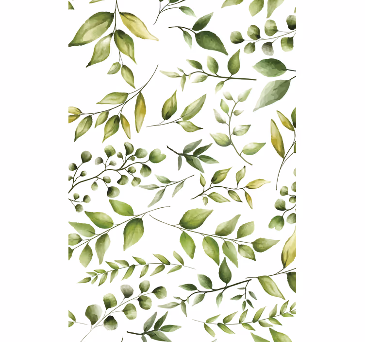 Stylish Greenery Pattern blind flowers and plants - TenStickers