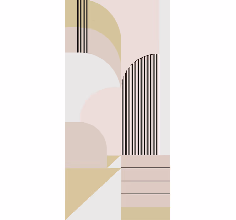 Geometric Curve Design modern blind - TenStickers