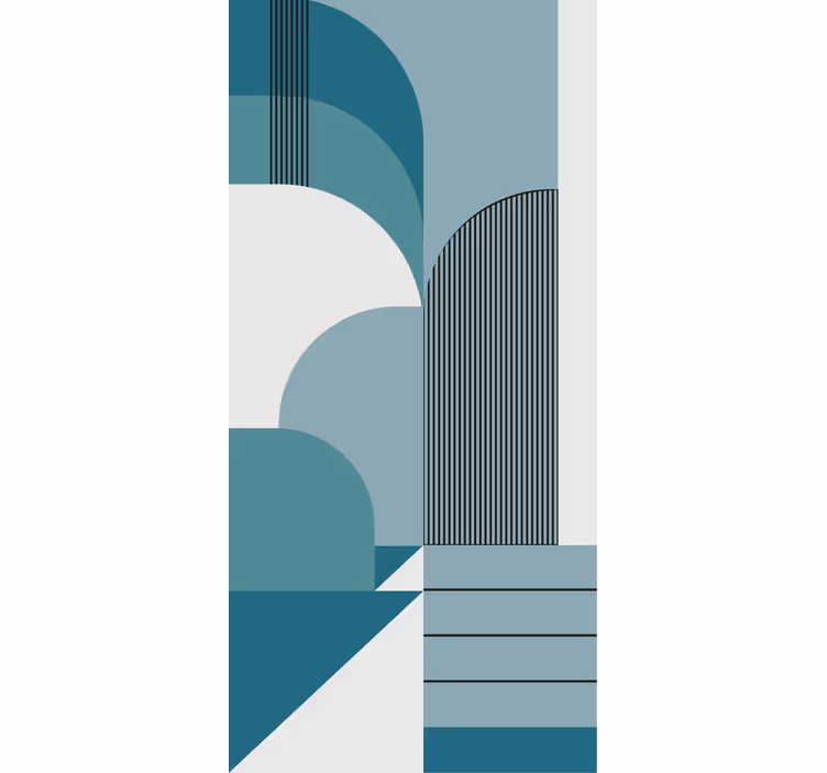 Blue arch patterns original blind - TenStickers