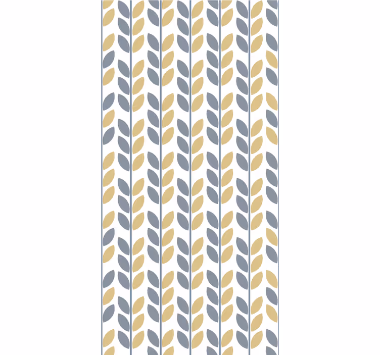 Leafy Vertical Pattern blind flowers and plants - TenStickers