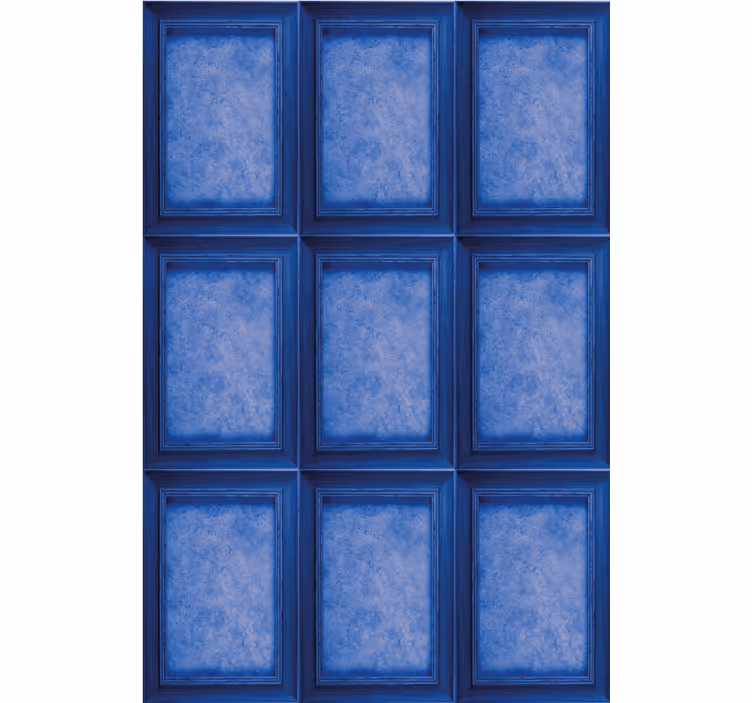 Elegant blue panels pattern roller blind - TenStickers
