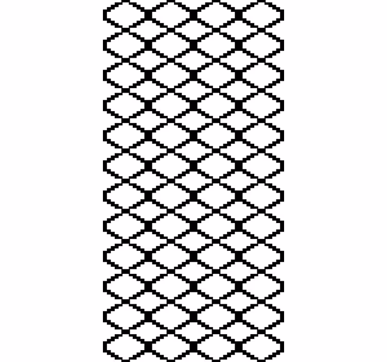 Geometric black and white design modern blind - TenStickers