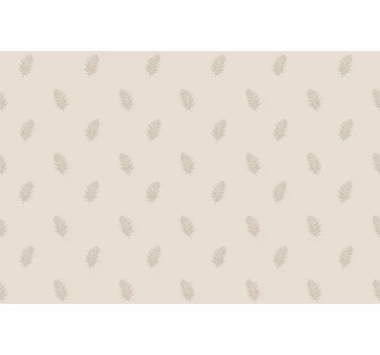Beige leaf pattern blind flowers and plants - TenStickers
