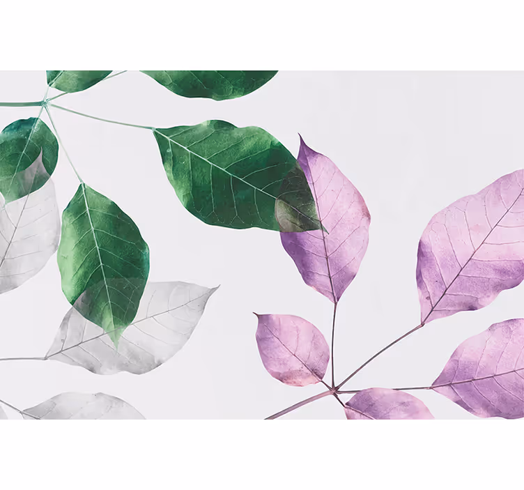 Vibrant Leaf Patterns blind flowers and plants - TenStickers