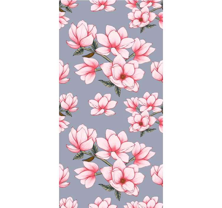 Magnolia Blossom Pattern blind flowers and plants - TenStickers