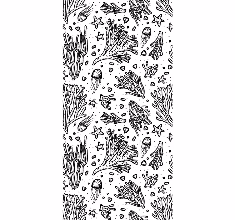Marine Life Patterns animals blind - TenStickers