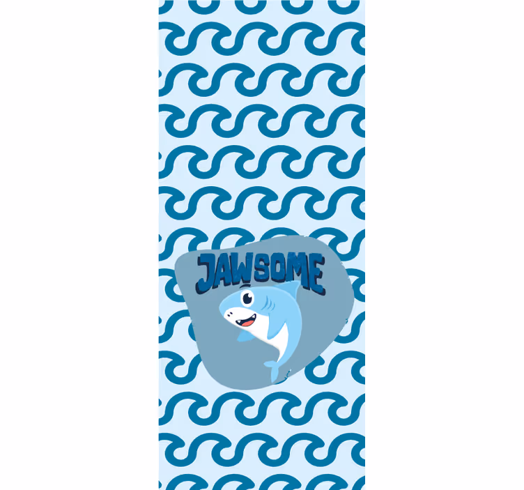 Baby shark with name blind children - TenStickers