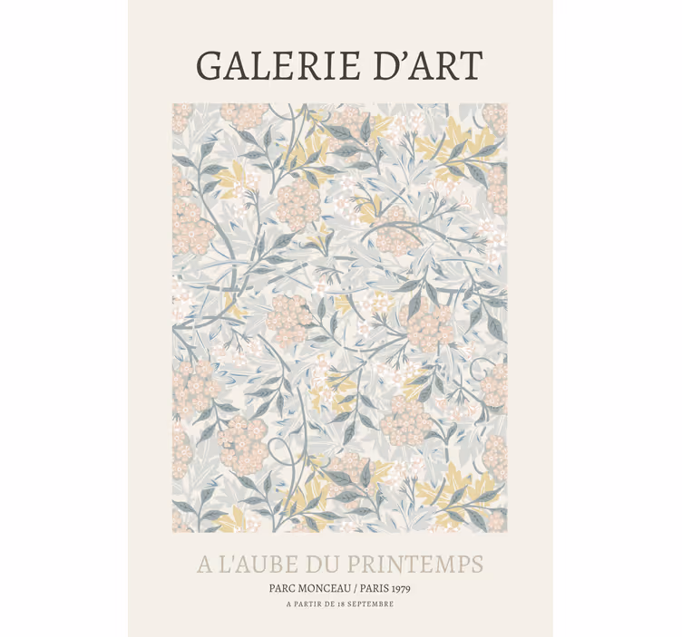 Galerie d'Art poster retro roller blind - TenStickers