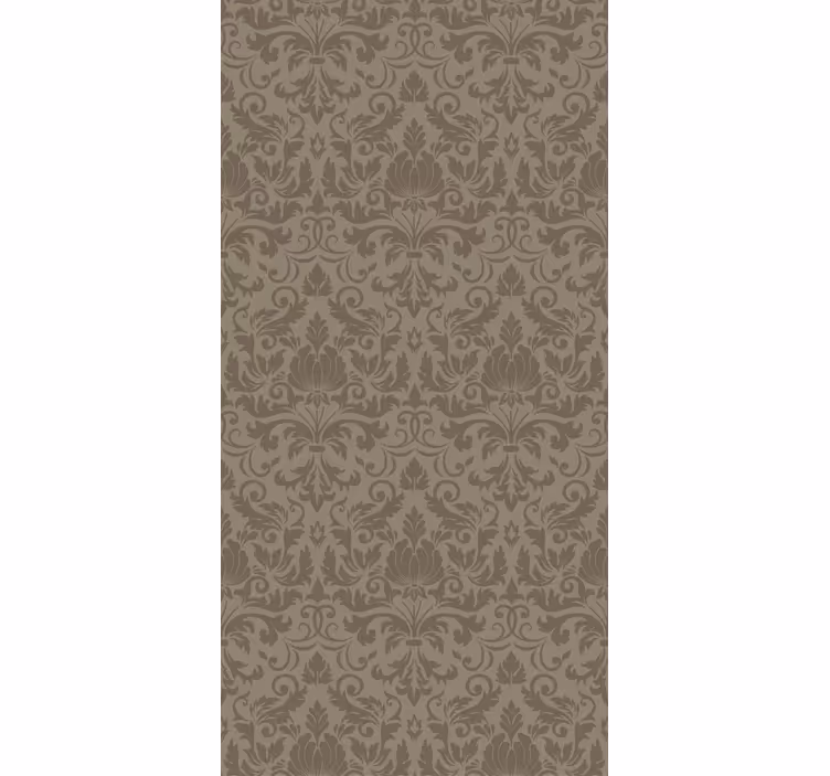 Velvet flocked vintage roller blind - TenStickers