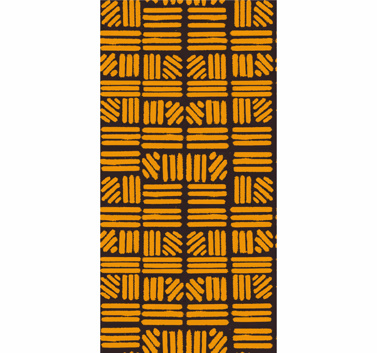 Pattern roller blind geometric yellow design - TenStickers