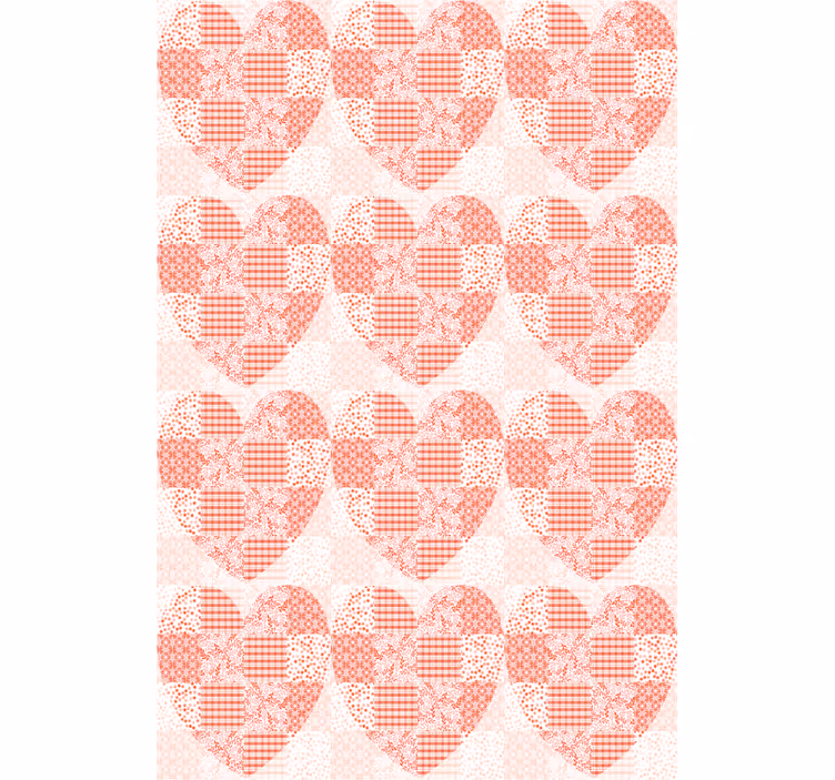 PATCHWORK HEART PATTERN love blind - TenStickers