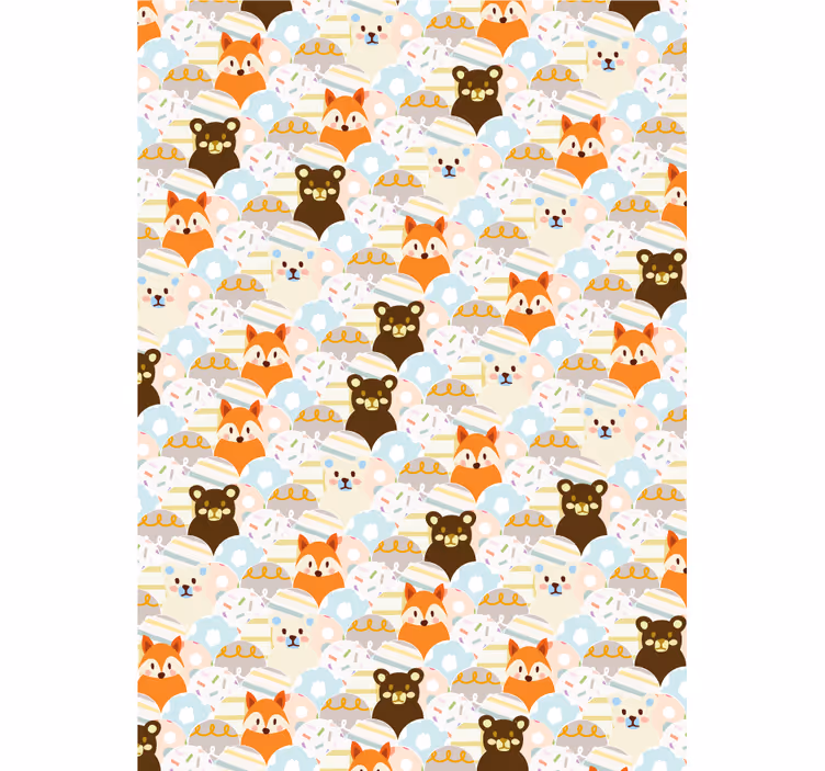 Baby forest faces animals blind - TenStickers