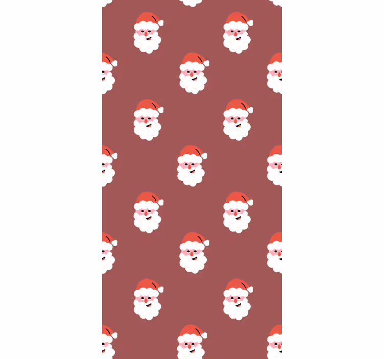 Santa Faces Pattern blind films - TenStickers