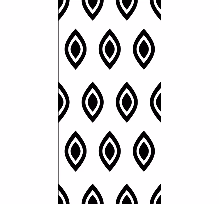 Abstract black shapes modern blind - TenStickers