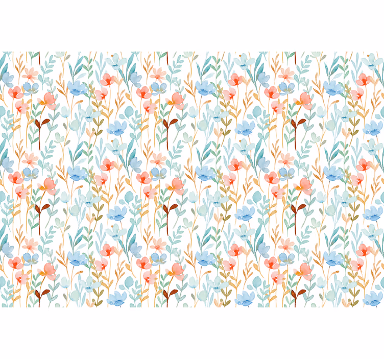 Delicate Botanical Theme blind flowers and plants - TenStickers