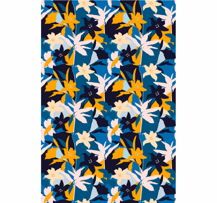 Vibrant spring harmony blind flowers and plants - TenStickers