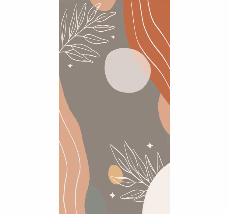 Abstract forms arrangement master bedroom shades - TenStickers