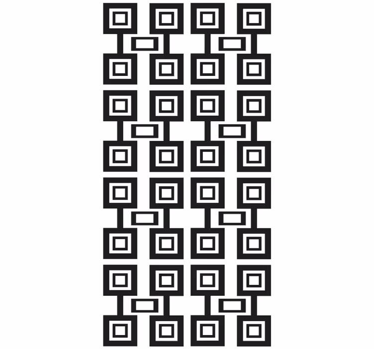 Geometric Square Motif modern blind - TenStickers