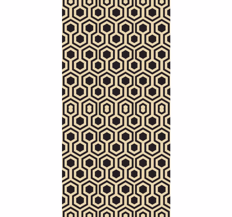 Hexagonal style living room blind - TenStickers