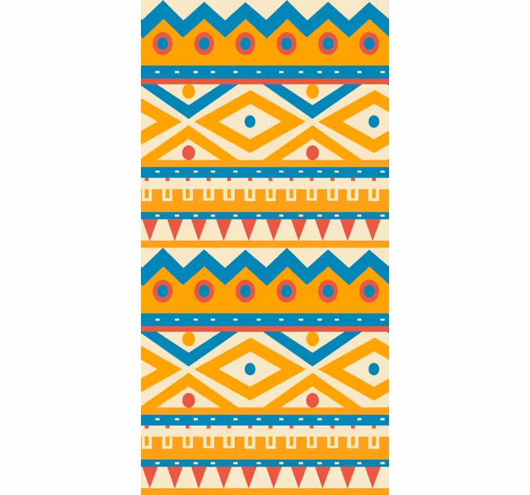 Vibrant geometric patterns pattern roller blind - TenStickers