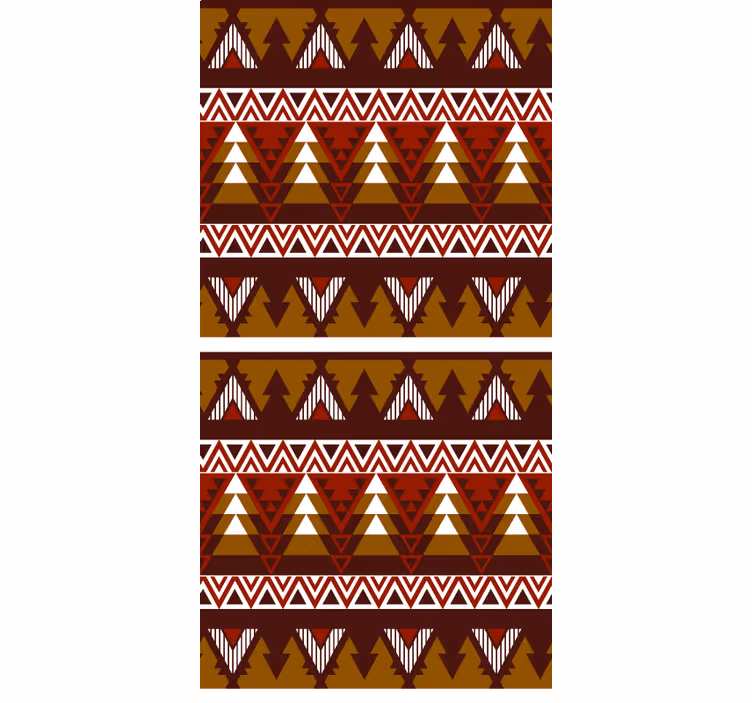 Geometric forest pattern scandinavian blind - TenStickers