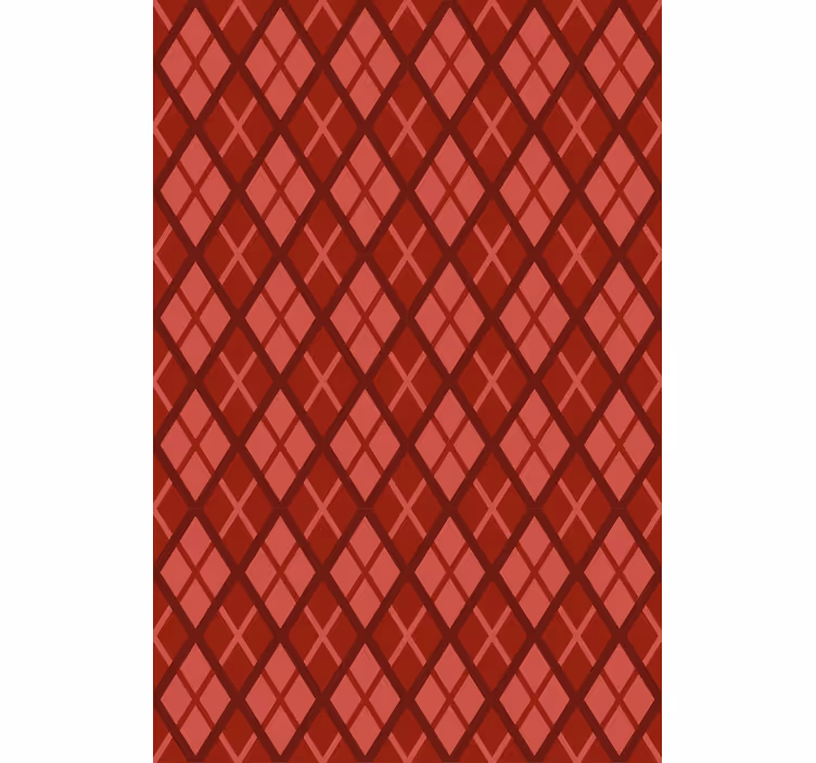 Diamond pattern motif red blind - TenStickers